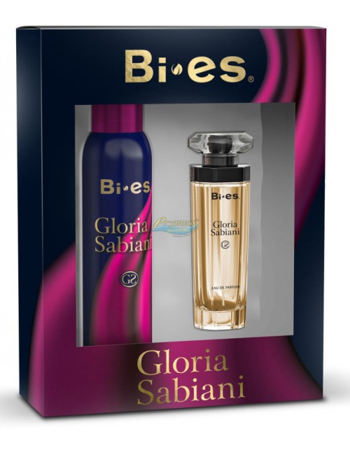 Bi-es Gloria Sabiani Zestaw Damski – woda perfumowana 50 ml + dezodorant spray 150 ml