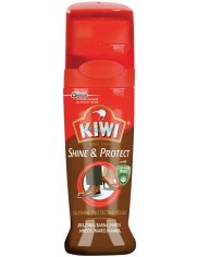 Kiwi Shine&Protect Brązowa Pasta do Butów w Płynie O Wysokiej Zawartości Wosków 75 ml