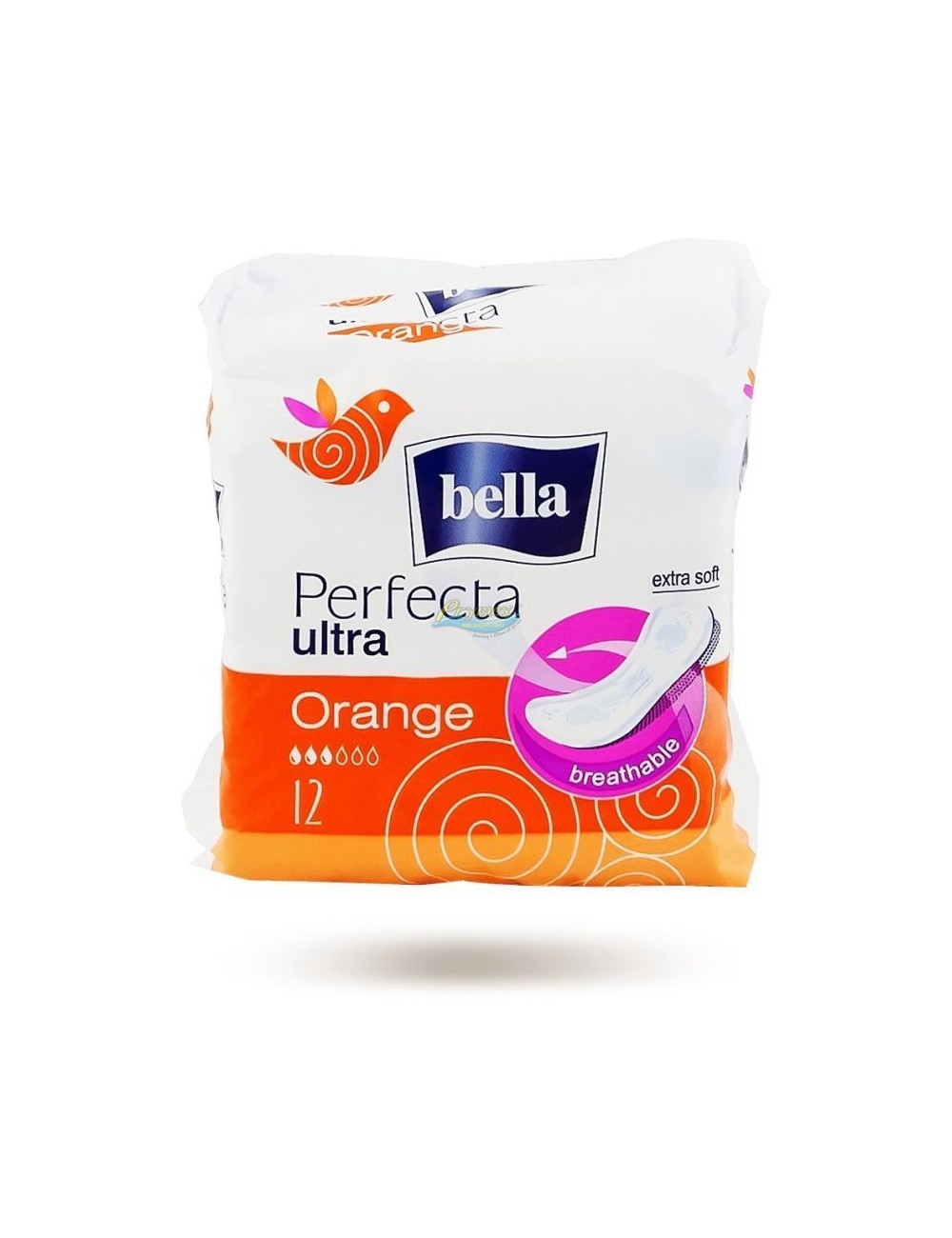 Bella perfecta ultra orange 12 szt – super-cienkie, oddychające podpaski higieniczne