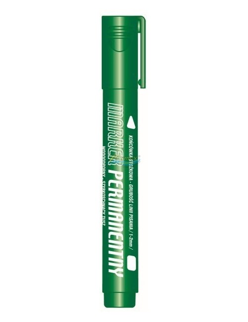 Marker Permanentny Wodoodporny, Szybkoschnący, Trwały Odporny na Blaknięcie Zielony 1-2mm – stożkowa końcówka 1 szt