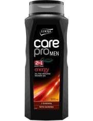 Luksja Care Pro Men Energy Żel pod Prysznic dla Mężczyzn do Ciała i Włosów 2w1 z Guaraną 500 ml