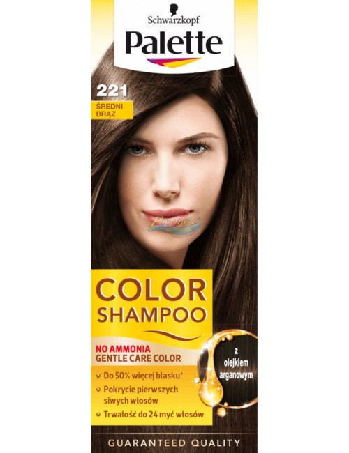 Palette 221 średni brąz - szampon koloryzujący