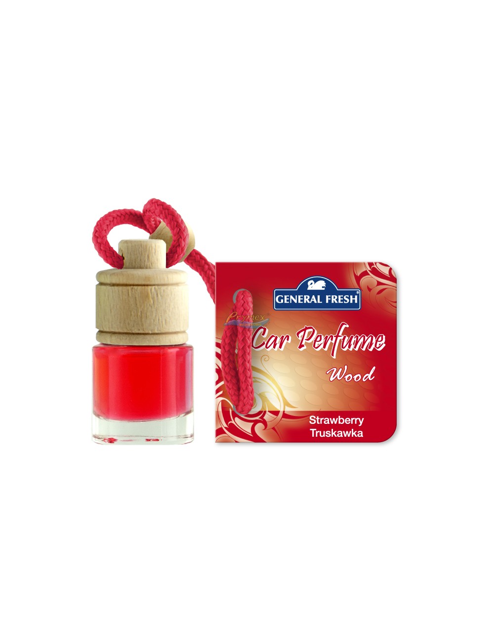 General Fresh Car Perfume Wood Strawberry Samochodowy Odświeżacz Powietrza o Truskawkowym Zapachu 5 ml