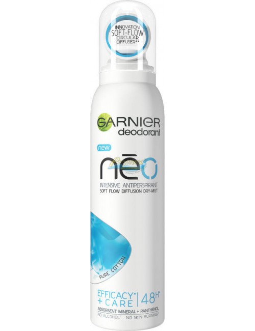 Garnier Neo Pure Cotton Damski Antyperspirant w Sprayu 150 ml