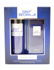 David Beckham Classic Blue Zestaw Męski – dezodorant naturalny spray 75 ml + dezodorant w spray'u 150 ml