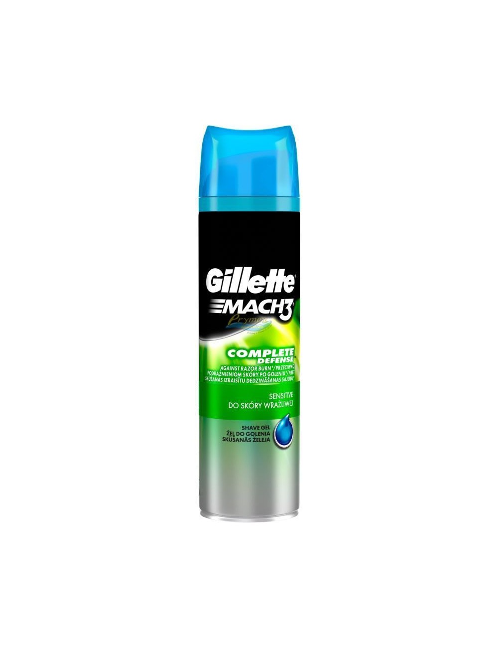 Gillette Mach 3 Complete Defense Żel do Golenia Przeciwko Podrażnieniom Skóry po Goleniu 200 ml