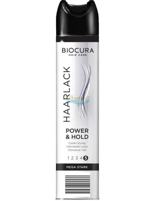 Biocura Haarlack Power&Hold Mocny 5 Lakier do Wszystkich Rodzajów Włosów 300 ml 