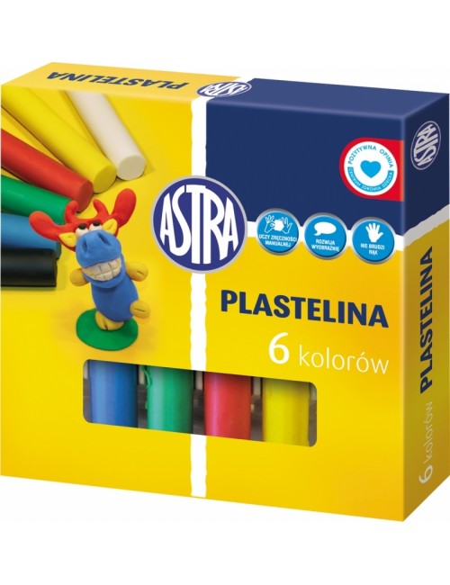Plastelina Astra 6 Kolorów