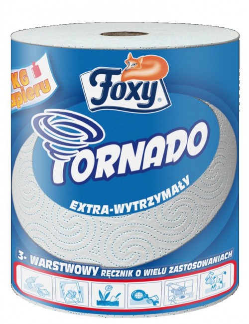 Foxy tornado 3-warstwowy ręcznik kuchenny, 100% celulozy 1kg