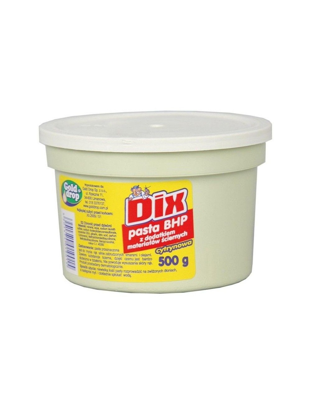 Dix Pasta BHP Cytryna 500g – z dodatkiem materiałów ściernych