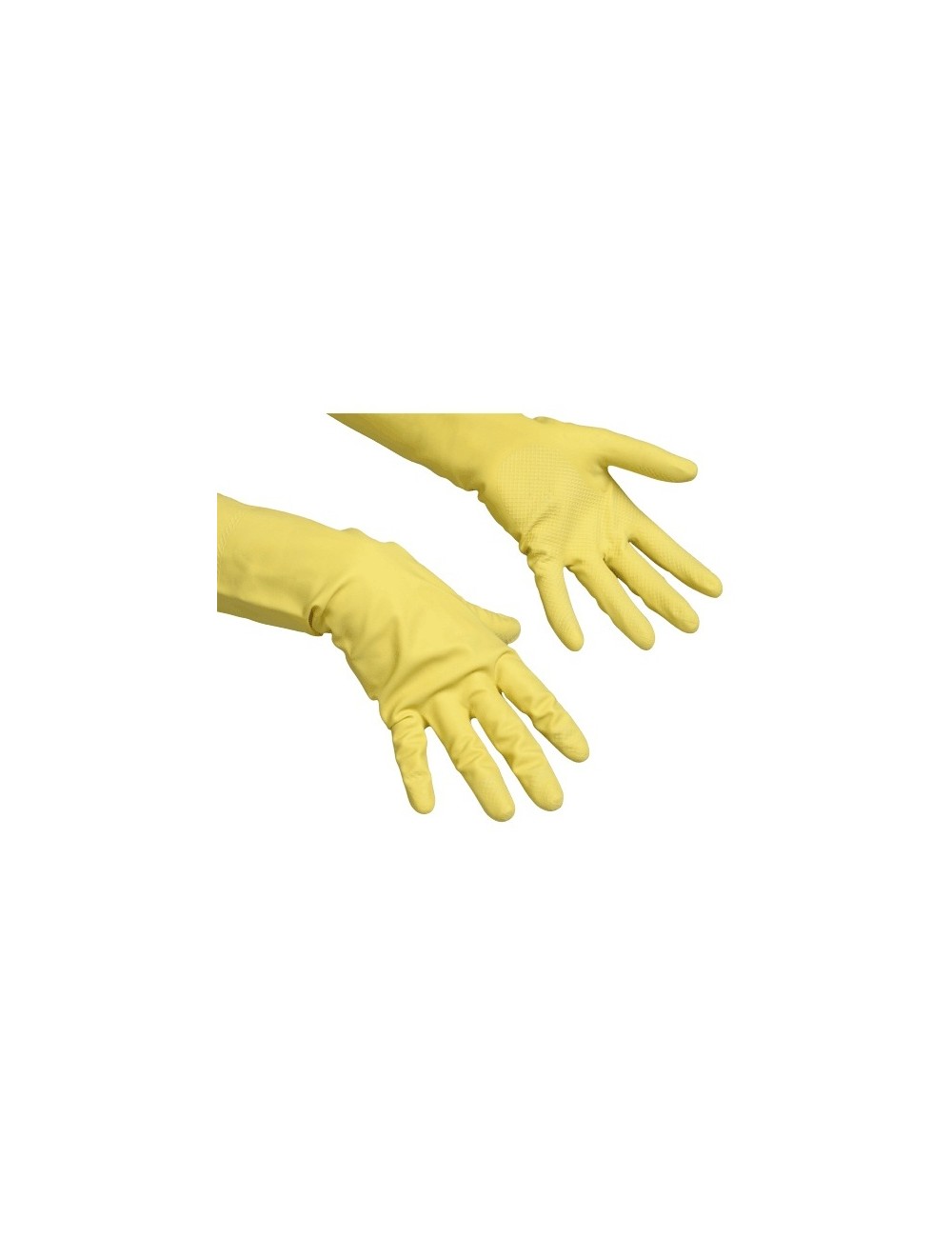 Vileda Contract rękawice gospodarcze (L duże) – z naturalnego lateksu, z wyściółką bawełnianą