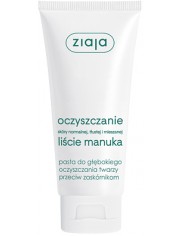 Ziaja Oczyszczanie Liście Manuka 75ml – pasta do głębokiego oczyszczania twarzy