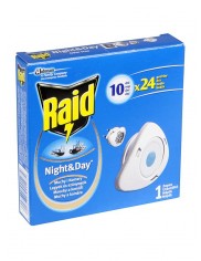 Raid Night & Day Zapas Na Muchy, Komary i Mrówki 1szt – wkład do elektrofumigatora owadobójczego
