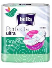 Bella Perfecta Ultra Maxi Green 8 sztuk – wydłużone, supercienkie podpaski z osłonkami
