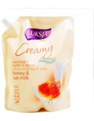 Luksja Creamy Honey & Oat Milk Zapas 900ml – nawilżające mydło w płynie