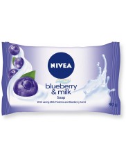 Nivea Blueberry & Milk 90g – mydło w kostce z ekstraktem z jagód i proteinami mleka