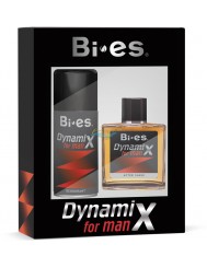 Bi-Es Dynamix Zestaw Męski – dezodorant spray 150ml + płyn po goleniu 100ml