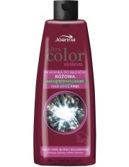 Joanna Ultra Color Różowa Płukana do Włosów Siwych, Blond, Rozjaśnianych 150ml – nadaje różowy odcień