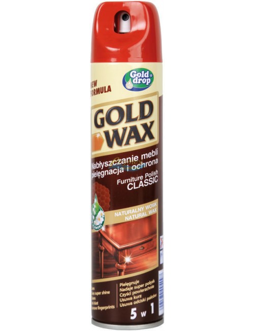 Gold Wax Classic 5w1 Preparat do Pielęgnacji i Nabłyszczania Mebli 250 ml