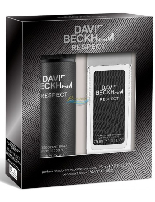 David Beckham Respect Zestaw Męski - Dezodorant Spray 150 ml + Dezodorant w Naturalnym Sprayu 75 ml