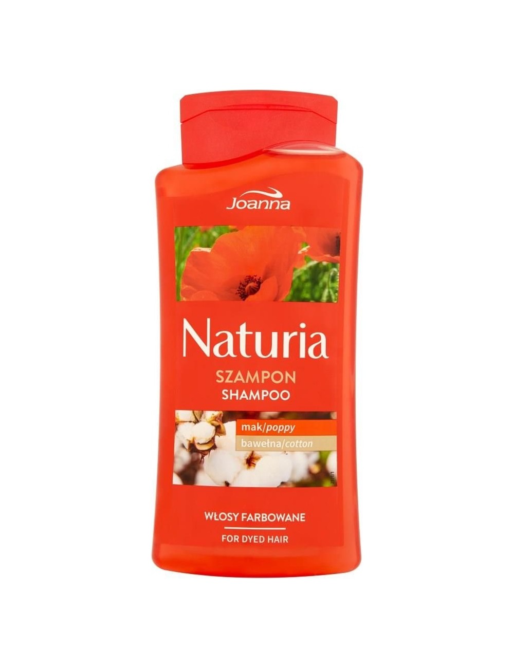 Joanna naturia szampon z makiem i bawełną do włosów farbowanych 500ml