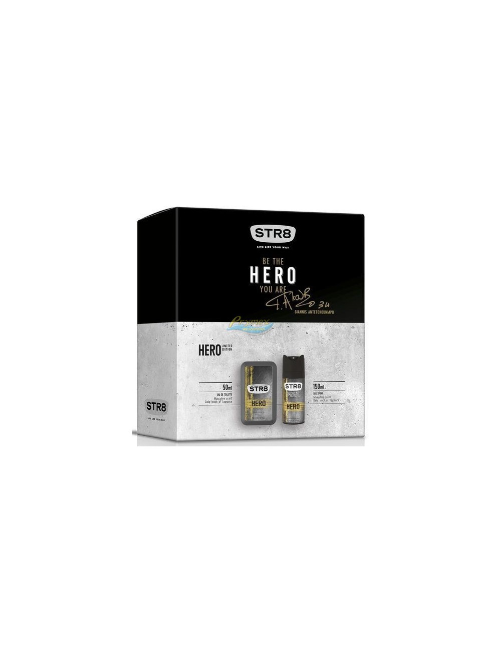 STR8 Hero Zestaw dla Mężczyzn Woda Toaletowa 50 ml + Dezodorant w Aerozolu 150 ml