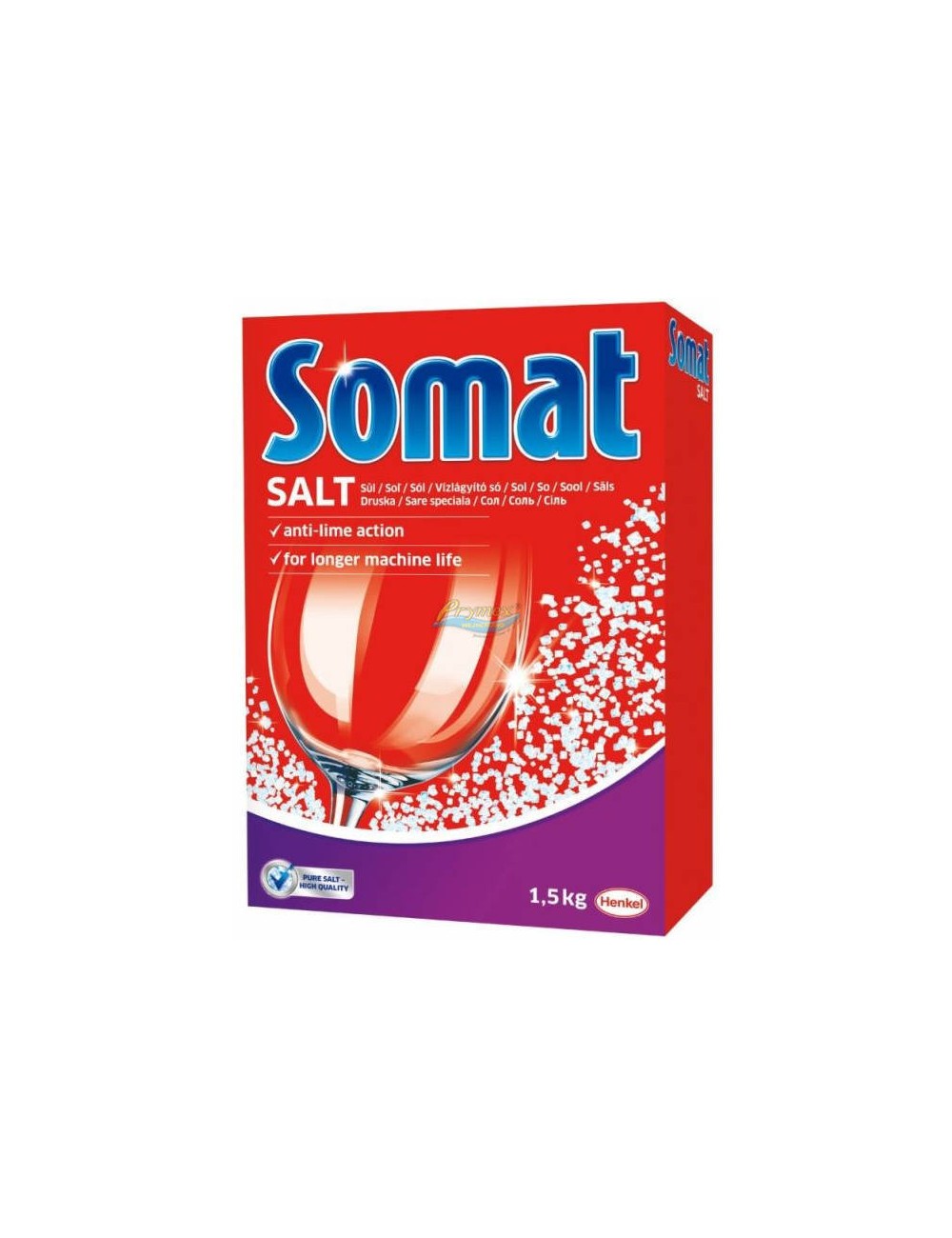 Somat 3x Anti Lime Action Sól Do Zmywarek 1,5kg – zapobiega osadzeniu się kamienia