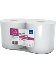Ellis Professional Ręcznik Papierowy Czyściwo Przemysłowe Białe 2 Warstwy 100% Celuloza 2 szt – wysokość 26 cm