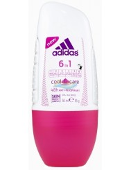 Adidas 6-in-1 Cool & Care Roll-on Damski Antyperspirant 50 ml