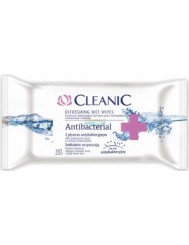 Cleanic Antibacterial Chusteczki Odświeżające do Rąk i Ciała z Płynem Antybakteryjnym 15 szt