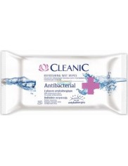 Cleanic Antibacterial Chusteczki Odświeżające do Rąk i Ciała z Płynem Antybakteryjnym 15 szt