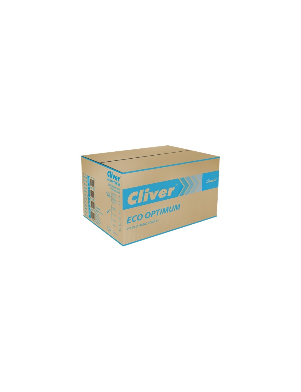 Cliver Eco Optimum Ręczniki Zielone ZZ Składane Typu V (4000 listków) 
