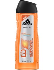 Adidas Adipower 3-w-1 Męski Żel pod Prysznic do Ciała Włosów i Twarzy 400 ml