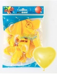 Balony Serca Mix Kolorów Biodegradowalne Lateksowe 10 szt