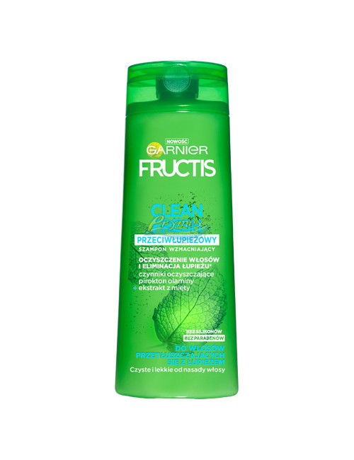 Fructis Clean Fresh Szampon Wzmacniający Przeciwłupieżowy 400 ml