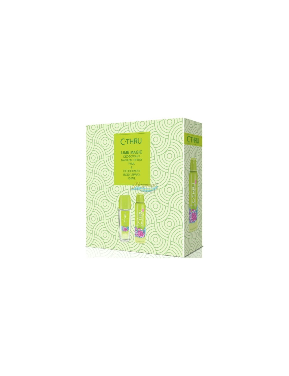 C-THRU Lime Magic Zestaw dla Kobiet – Dezodorant Natural Spray 75 ml + Dezodorant w Aerozolu 150 ml