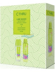C-THRU Lime Magic Zestaw dla Kobiet – Dezodorant Natural Spray 75 ml + Dezodorant w Aerozolu 150 ml