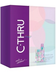 C-THRU Tender Love Zestaw dla Kobiet – Woda Toaletowa w Sprayu 30 ml + Dezodorant w Aerozolu 150 ml