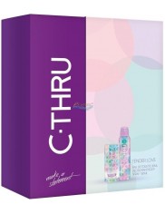 C-THRU Tender Love Zestaw dla Kobiet – Woda Toaletowa w Sprayu 30 ml + Dezodorant w Aerozolu 150 ml