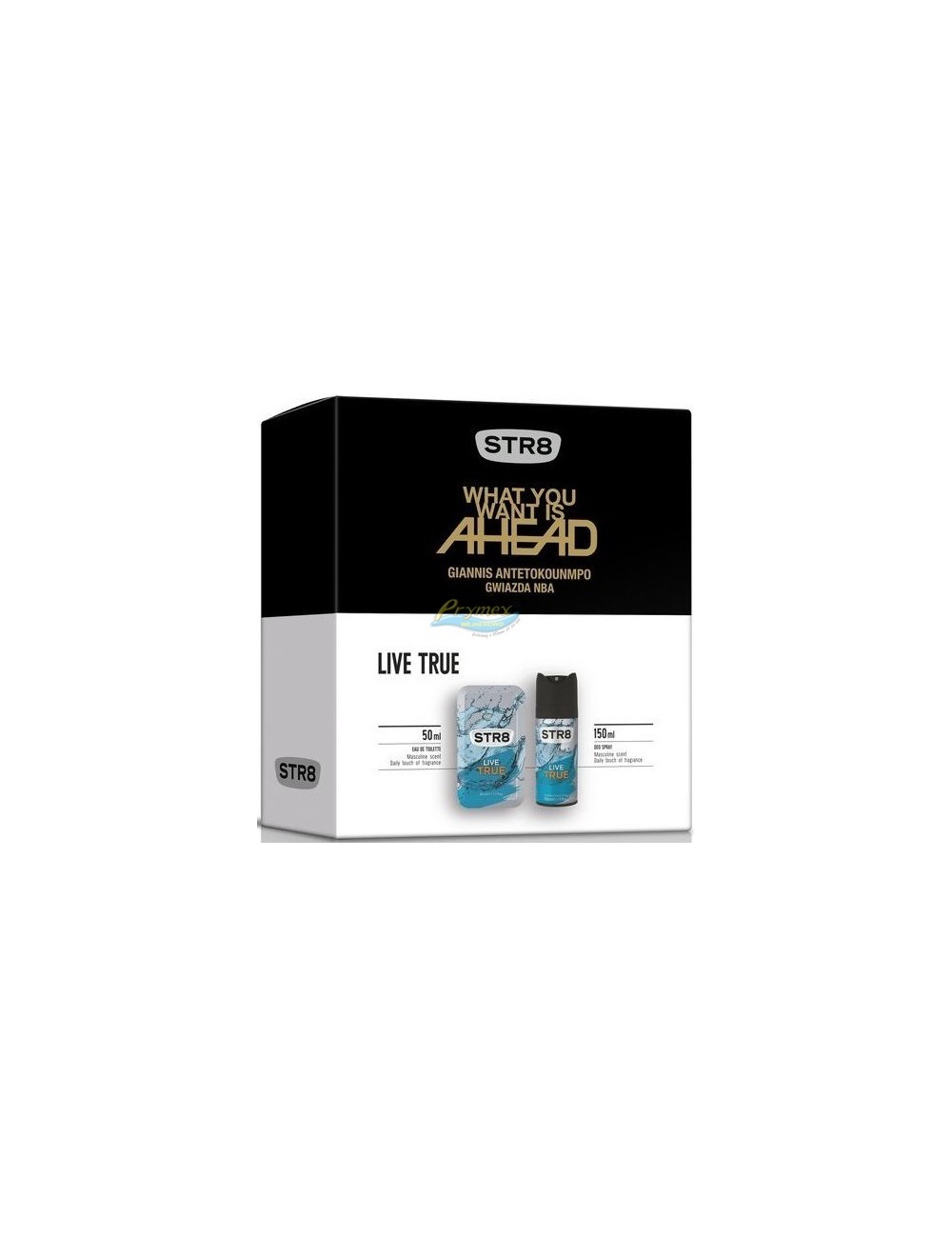 STR8 Live True Zestaw dla Mężczyzn – Woda Toaletowa 50 ml + Dezodorant w Aerozolu 150 ml
