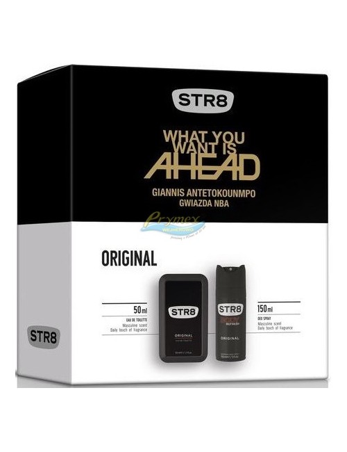 STR8 Original Zestaw dla Mężczyzn – Woda Toaletowa 50 ml + Dezodorant w Aerozolu 150 ml