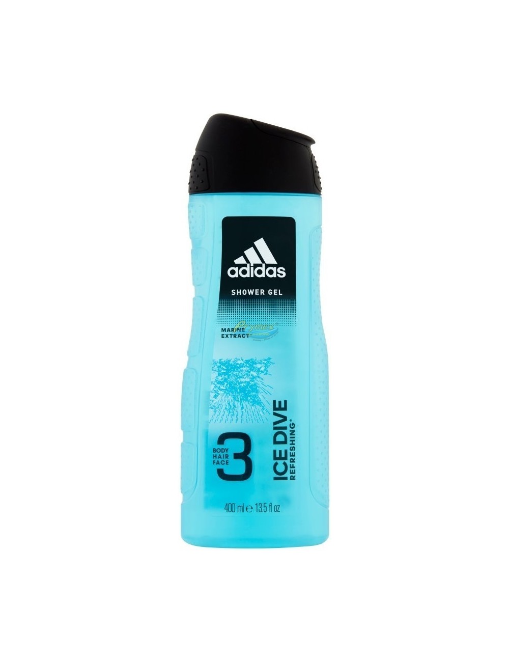 Adidas Ice Dive Refreshing Żel pod Prysznic do Ciała, Włosów i Twarzy dla Mężczyzn 400 ml