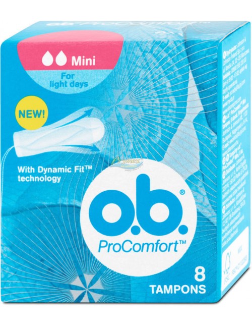 OB ProComfort Mini for Light Days Tampony 8 szt