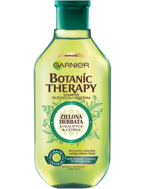 Garnier Botanic Therapy Zielona Herbata Eukaliptus i Cytrus Szampon Oczyszczający i Orzeźwiający do Włosów 400 ml
