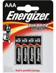 Energizer Alkaline Power Baterie Alkaliczne AAA-LR03 1,5V 4 szt