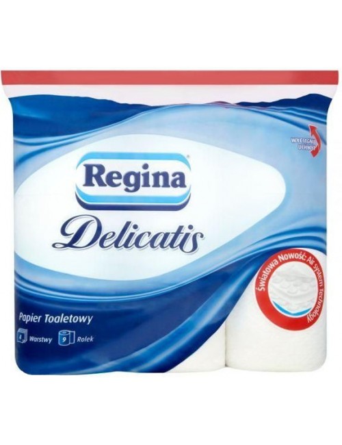 Regina delicatis 9 rolek – papier toaletowy, 4-warstwowy, 100 listków w rolce