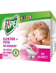 Expel Kids Elektro + Płyn na Komary 40 ml 1 szt 