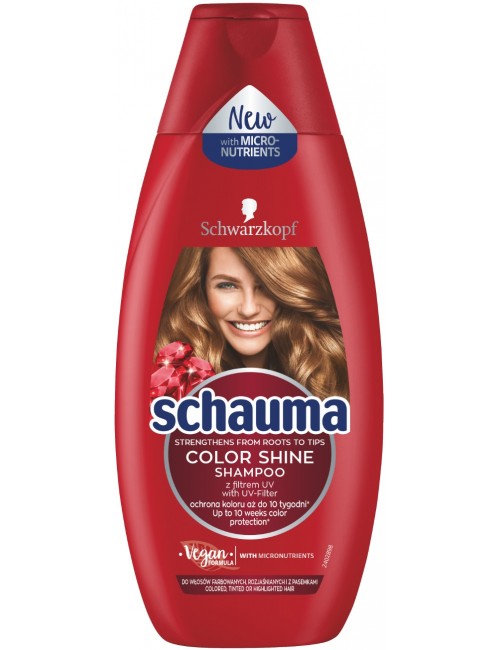 Schauma Lśniący Kolor 250ml – szampon chroniący kolor do włosów farbowanych