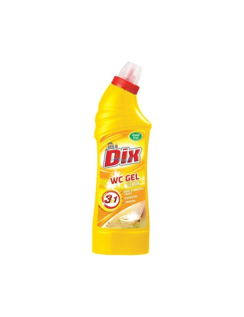 Dix Lemon Żel do Mycia WC, Umywalek i Płytek Ceramicznych 750 ml