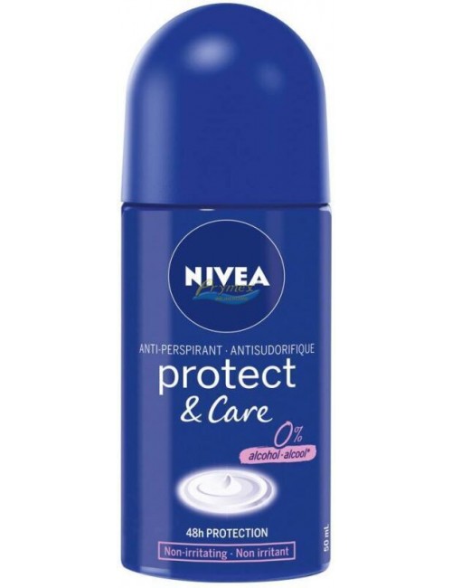 Nivea Protect & Care 48h Protection Antyperspirant dla Kobiet w Kulce bez Alkoholu 50 ml